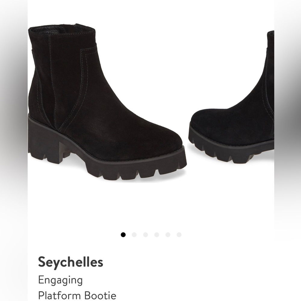 Black Suede Seychelles bootie